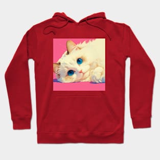 Cuddly Blue Gaze Hoodie